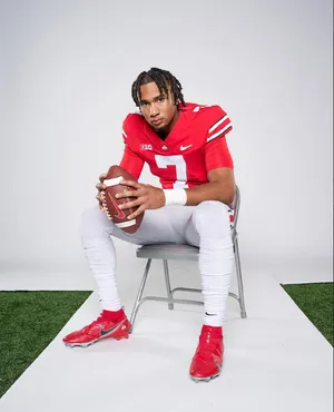 Football Player Portrait C J Stroud Wallpaper