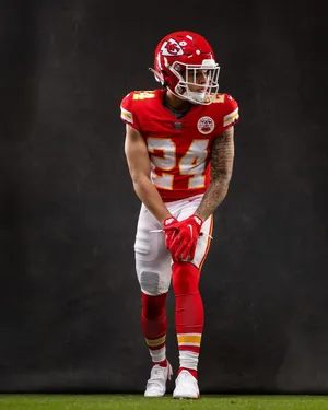 Football Player Portrait Number24 Wallpaper