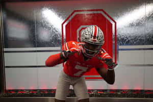 Football Player Pose Number7 Wallpaper