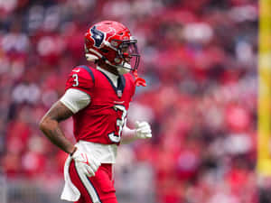 Football Player Red Uniform Number3 Wallpaper