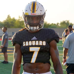 Football Player Saguaro Number7 Wallpaper