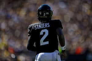 Football Player Sanders Number2 Jersey Wallpaper