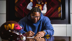 Football Player Signing Contract Wallpaper