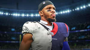 Football Player Stadium Background Wallpaper