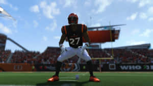 Football_ Player_ Stance_ Field_27 Wallpaper