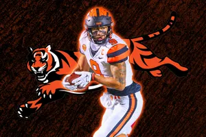 Football Player Tiger Mashup Wallpaper