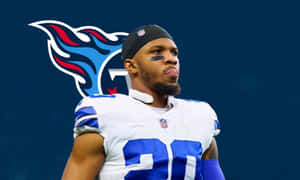 Football Player Tony Pollard Tennessee Titans Background Wallpaper