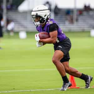 Football Player Training Drill Wallpaper