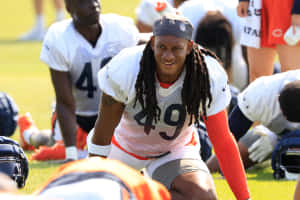 Football Player Tremaine Edmunds Training Wallpaper