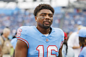 Football Player Treylon Burks16 Jersey Wallpaper