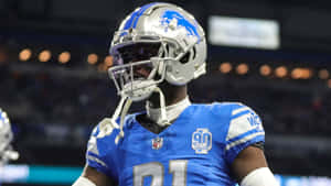 Football Playerin Blue Jersey31 Wallpaper