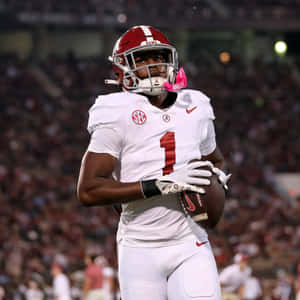 Football Playerin White Uniform Wallpaper