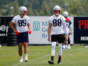 Football Players During Training Session Wallpaper