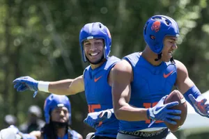 Football Players Enjoying Practice Session Wallpaper