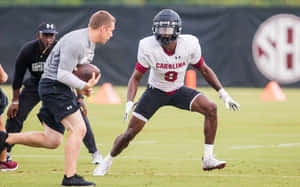 Football Practice Drill Carolina Team Wallpaper