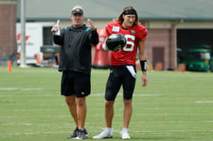 Football Practice Session Trevor Lawrence Wallpaper