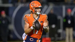 Football Quarterback Action Shot Wallpaper