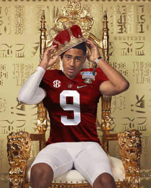 Football Royalty Themed Portrait Wallpaper