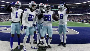 Football Team Celebrationat Stadium Wallpaper