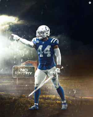 Football Warrior Number44 Wallpaper