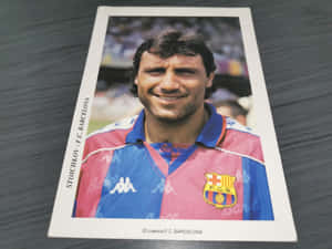 Footballer Hristo Stoichkov Photocard Wallpaper