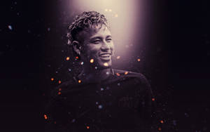 Footballer Neymar 4k Speckles Wallpaper