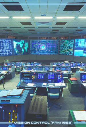 For All Mankind 1983 Mission Control Wallpaper