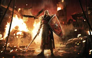 For Honor Black Prior Character Wallpaper