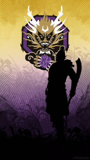 For Honor Phone Wu Lin Logo Purple Aesthetic Wallpaper