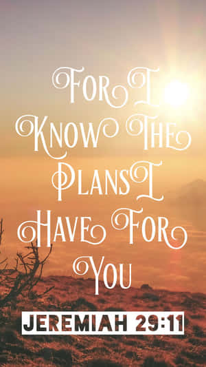 For I Know The Plants I Have For You Jeremiah 21 11 Wallpaper