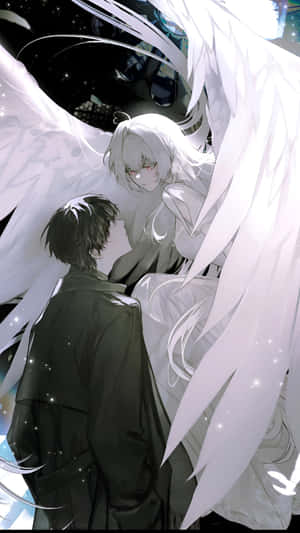 Forbidden Love Angel And Demon Wallpaper