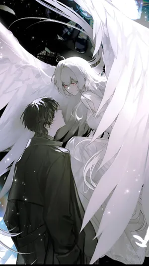 Forbidden Love Angel And Demon Wallpaper