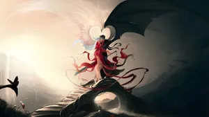 Forbidden Love Angel And Demon Wallpaper