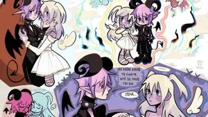 Forbidden Love Angel And Demon Wallpaper