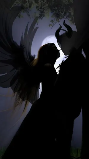 Forbidden Love Angel And Demon Wallpaper