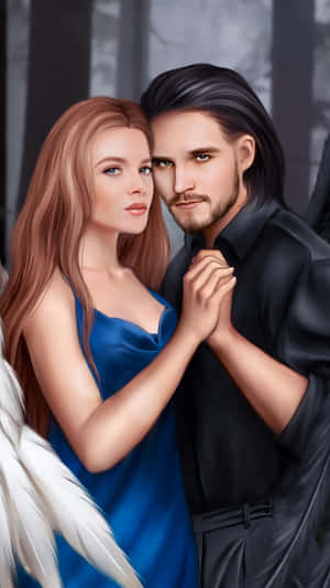 Forbidden Love Angel And Demon Wallpaper