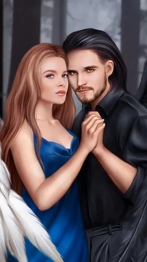 Forbidden Love Angel And Demon Wallpaper