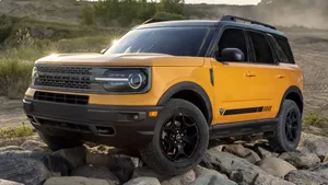 Ford Bronco On Pile Of Stones Wallpaper