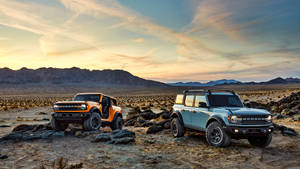 Ford Bronco On Rocky Terrain Wallpaper