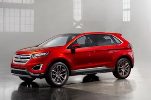 Ford Edge Driving On The Open Road Wallpaper