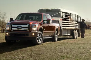 Ford F-250 Powerstroke Cattle Wagon Wallpaper