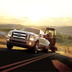 Ford F- Series Powerstroke Engine Wallpaper