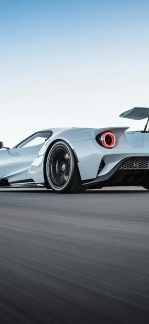 Ford Iphone White Race Car Wallpaper