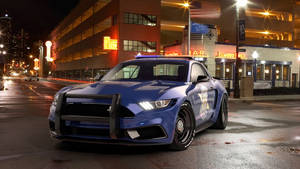 Ford Mustang Police Car Wallpaper