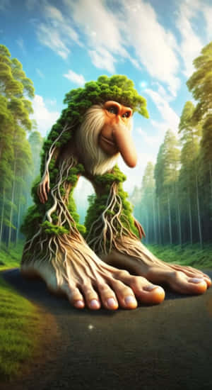 Forest Giant Creature Wallpaper