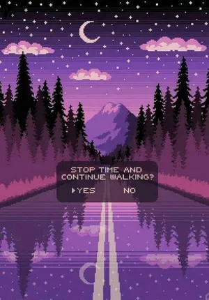 Forest Pastel Purple Vaporwave Wallpaper