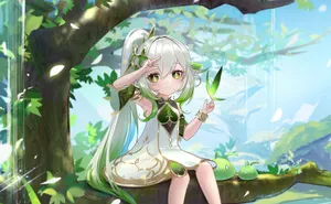 Forest Spirit Girl Anime Art Wallpaper