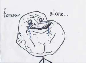 Forever Alone Meme Face Wallpaper