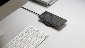 Forget About Cords And Cables, And Enjoy The Convenience Of Wireless Charging. Wallpaper