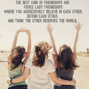 Formative Friendship Quote Wallpaper